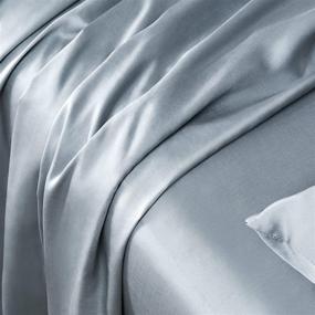 img 2 attached to 🛌 Ultimate Sleep Comfort: SLEEP ZONE 100% Bamboo Sheet Set Queen Size - Soft & Cooling Bedding Sheets with Deep Pocket - Moisture Wicking & Fade Resistant - 4 Piece Set (Silver Grey)