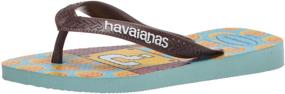 img 4 attached to Сандалии для малышей Havaianas Mario Flip Flop Toddler Little 👟: стильные и комфортные туфли для приключений