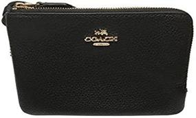 img 3 attached to 👜 Stylish and Practical Coach Pebbled Leather Double Wristlet: The Perfect Women's Handbag and Wallet Combo