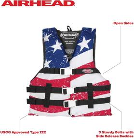 img 2 attached to 🌟 SportsStuff Stars and Stripes Life Jacket: Child, Youth, and Adult Sizes