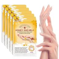 🍯 honey and milk hand moisturizing mask (5 pack) - natural therapy gloves for dry, cracked, and aging hands: repair rough skin for men and women logo