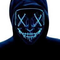 🎃 glowing halloween purge masquerade costume: unleash the spooky vibes! logo