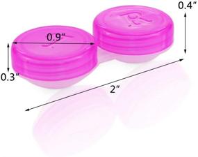 img 1 attached to Pack Colorful Contact Lens Case