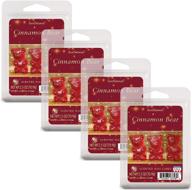 🍬 scentsationals scented wax fragrance melts - holiday collection - cinnamon bear scent - 2.5 oz (4-pack) логотип