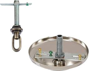 img 3 attached to ECUDIS Light Fixture Cross Bar Kit: Antique Brass Lamp Screw Collar Canopy Hardware Set