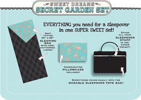 img 2 attached to 🌸 Sugar Lulu Sweet Dreams Sleeping Bag & Carry Case: Secret Garden - Embrace a Dreamy Slumber