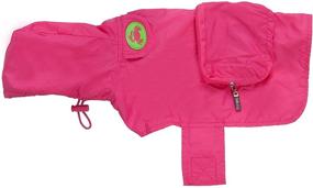 img 1 attached to 🌧️ Stylish and Convenient: fabdog Packable Dog Raincoat in Light Pink - Perfect for Keeping Your Pup Dry!