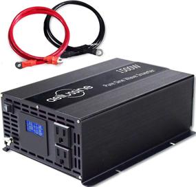 img 4 attached to 💡 Aelius Sine Wave Power Inverter - 1000 Watt, 24V DC to 110V/120V AC, 2 US Socket, LCD Display, Earth - Ideal for Car RV, Truck, Off-Grid Solar Power System (1000W 24V)