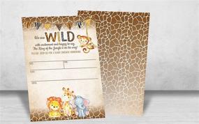 img 1 attached to Invitations Invitation Envelopes Neutral Elephant Baby Stationery