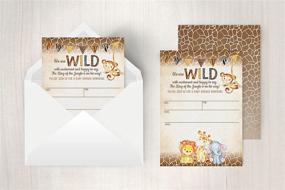 img 2 attached to Invitations Invitation Envelopes Neutral Elephant Baby Stationery