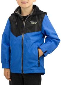 img 2 attached to 🧥 Cozy and Warm: LONDON FOG Kids Boy's Fleece Lined Hooded Jacket