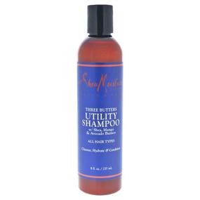 img 2 attached to 🧼 SheaMoisture Three Butters Utility Shampoo: Effective Hair Care for Men - 8 Ounce