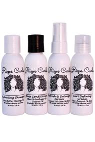 img 4 attached to 🧳 Rizos Curls 4-Step Travel Kit: Curl Defining Cream, Shampoo, Conditioner, Refresh & Detangle (2 fl oz each) - Curly Hair Essentials