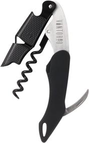 img 4 attached to 🍾 Vintorio Professional Waiters Corkscrew: Ultimate Wine Key with Ergonomic Rubber Grip, Beer Bottle Opener and Foil Cutter - 1 Pack