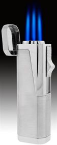 img 2 attached to 🔥 Silver Prestige Import Group Typhoon Triple Flame Torch Lighter with Built-in Punch Cutter