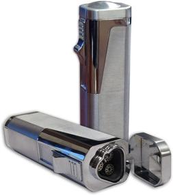 img 4 attached to 🔥 Silver Prestige Import Group Typhoon Triple Flame Torch Lighter with Built-in Punch Cutter