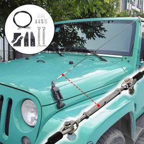 img 1 attached to BORDAN Limb Risers Kit for Jeep JK (2007-2017) - Jungle Protector Obstacle Eliminator Rope Set (2 PCS)