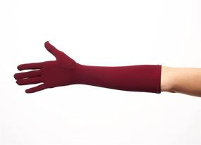 img 1 attached to Belle Matte Satin Length Gloves Women's Accessories and Special Occasion Accessories
