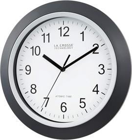 img 3 attached to ⏰ La Crosse Technology WT-3129B 12" Atomic Analog Wall Clock in Black