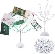 🎄 christmas led tabletop branches light with 32 clear clips - desktop card tree holder for displaying photos, cards, and note pads - green night light desk lamp decoration логотип