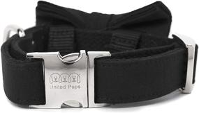 img 2 attached to United Pups Classy Black Collar Bow Tie and Leash Set