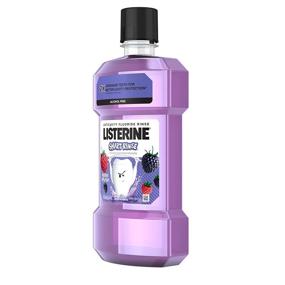 img 2 attached to 🍇 Listerine Smart Rinse Kids Alcohol-Free Anticavity Sodium Fluoride Mouthwash, ADA Accepted Orthodontic Rinse for Dental Cavity Protection, Berry Splash Flavor for Children's Oral Care, 500 mL (Pack of 6)