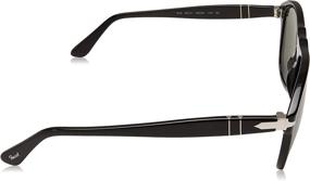 img 2 attached to Persol PO0649 Sunglasses Black Crystal - Stylish Men's Eyewear for Fashionable Accessories