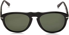 img 3 attached to Persol PO0649 Sunglasses Black Crystal - Stylish Men's Eyewear for Fashionable Accessories