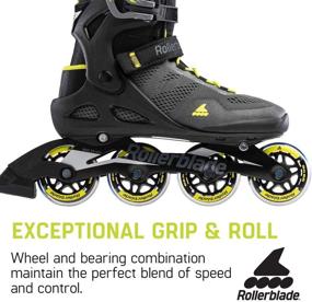 img 1 attached to 🎿 Rollerblade Macroblade 80 Men's Adult Fitness Inline Skate: Black and Lime Performance Skates – High-Quality Inline Skates for Your Active Lifestyle