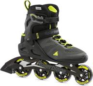 🎿 rollerblade macroblade 80 men's adult fitness inline skate: black and lime performance skates – high-quality inline skates for your active lifestyle logo