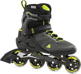 img 4 attached to 🎿 Rollerblade Macroblade 80 Men's Adult Fitness Inline Skate: Black and Lime Performance Skates – High-Quality Inline Skates for Your Active Lifestyle