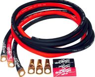 high performance 4 gauge ofc big 3 upgrade red/black electrical wiring kit logo