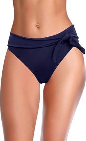 img 4 attached to SHEKINI Womens Waisted Bikini Bottom Women's Clothing for Swimsuits & Cover Ups