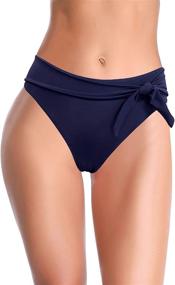 img 3 attached to SHEKINI Womens Waisted Bikini Bottom Women's Clothing for Swimsuits & Cover Ups