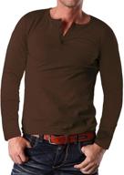 👕 men's clothing: ytd casual sleeve henley t shirts for better seo logo