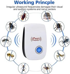 img 2 attached to 🐜 6 Pack Ultrasonic Pest Repeller - Electronic Plug-in Sonic Repellent for Flea, Mosquitoes, Mice, Spiders, Ants, Roaches - Non-Toxic & Safe for Humans and Pets