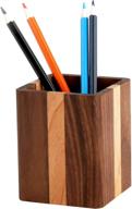 🖊️ organize your office supplies with yoyai natural wood desk pen holder and pencil organizer логотип