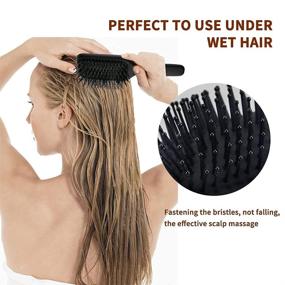 img 2 attached to CestoMen Detangling Hairbrush Straight Solution