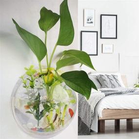 img 1 attached to 🐠 ACJRYO 2Pack Wall Hanging Fish Tank: Stylish Betta Tank & Plant Vase for Home Decoration