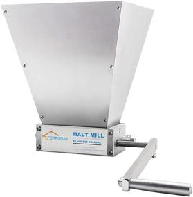 img 4 attached to Ferroday 2 Roller Crusher Stainless Steel Malt Mill - Homebrew Grain Crusher with Adjustable Gap - Low Speed Drill Compatible