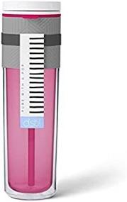 img 3 attached to Chef'n D.Stil Flip Straw Tritan Water Bottle in Pink/White/Cashmere Gray - Leakproof and Durable Hydration Solution