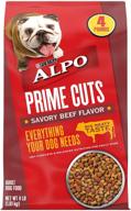 🐶 purina alpo dry dog food - prime cuts savory beef flavor, 4 lb. bags (pack of 4) logo