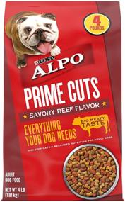 img 4 attached to 🐶 Purina ALPO Dry Dog Food - Prime Cuts Savory Beef Flavor, 4 lb. Bags (Pack of 4)