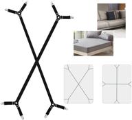🛏️ ailzpxx bed sheet fasteners holder straps: adjustable triangle clips for perfectly fitted sheets on all beds (black) logo