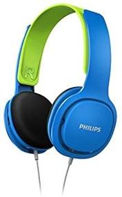 img 1 attached to 🎧 Fun and Safe Philips SHK2000BL/27 Blue Kids Headphones for Limitless Entertainment