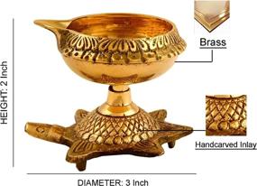img 1 attached to 🐢 Hashcart 4 Pcs Kuber Turtle Diya: Handmade Oil Lamp for Diwali Decoration - Traditional Indian Deepawali Gift Items
