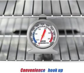 img 1 attached to 🌡️ Accurate Oven Thermometer 3 Pack: Instant Read Stainless Steel Thermometer for Chef-Quality Cooking from 50-300°C/100-600°F - Ideal for Oven, Grill, Fryer, and Smoker