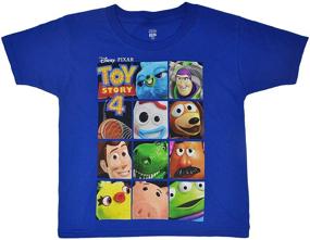 img 3 attached to Disney Toy Story 4 Woody Buzz Print Youth Boy's T-Shirt - Royal Blue, XL