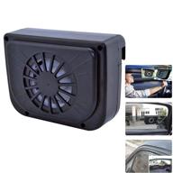 car ventilator window solar ventilator, solar-powered exhaust fan for car radiator with window windshield auto air vent cooling system for cooler driving experience logo