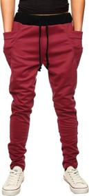 img 3 attached to Comfy and Stylish: HEMOON Men's Casual Jogger Pants with Convenient Pockets